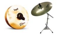 Тарелки парные + подвесная Zildjian со стойкой